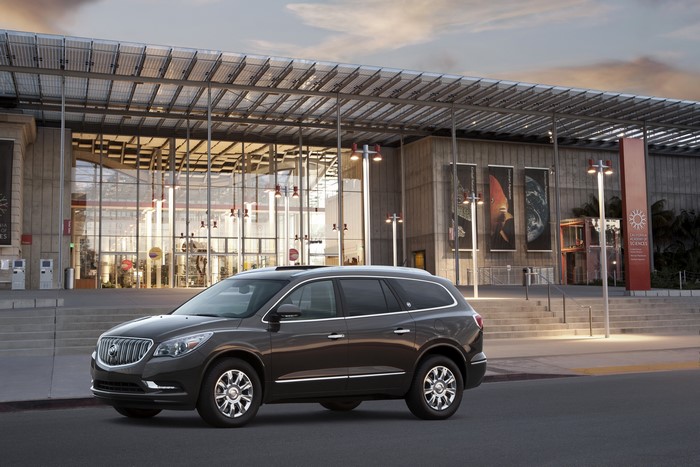 2014 Buick Enclave in front of California Academy of Sciences