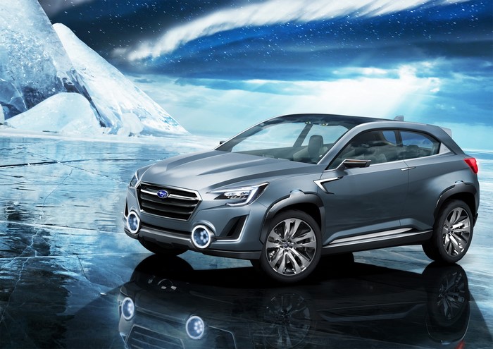 Subaru Viziv 2 concept car on ice