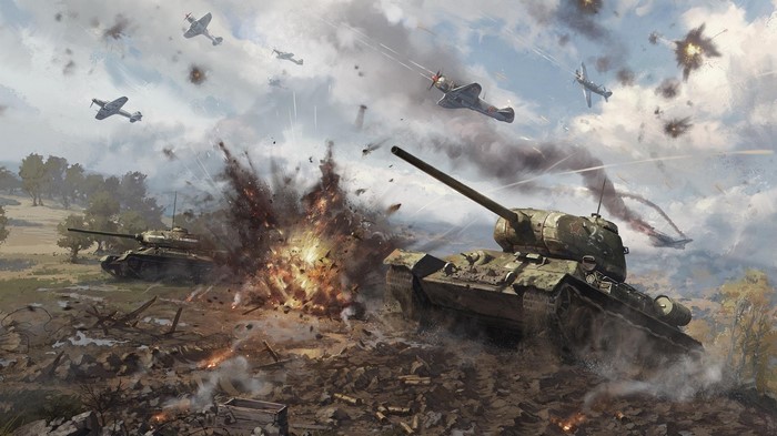 War Thunder Tanks in Aerial Combat