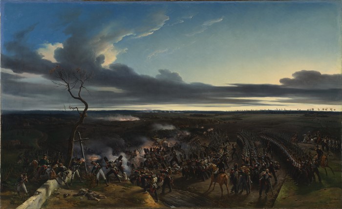 The Battle of Montmirail 11 February 1814 by Emile-Jean-Horace Vernet