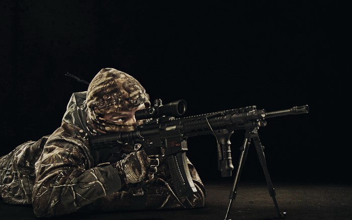 Soldier with Assault Rifle