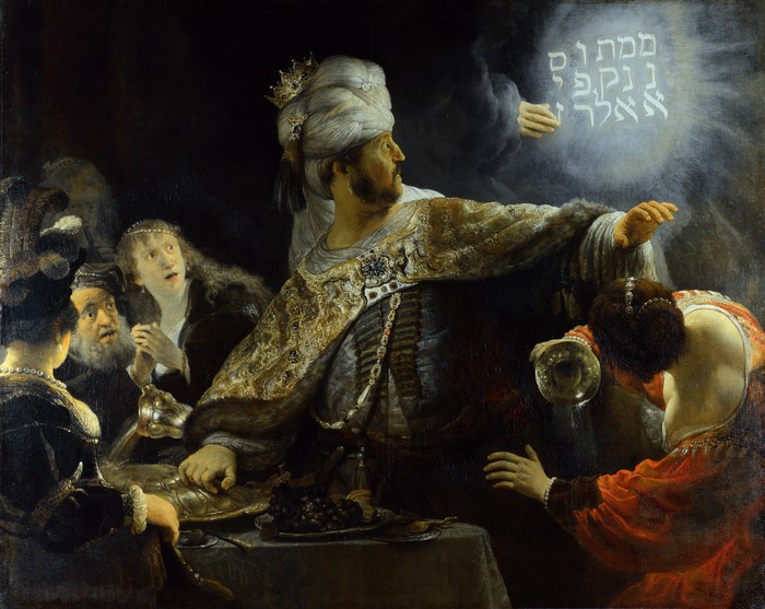 Belshazzar's Feast by Rembrandt Harmenszoon van Rijn