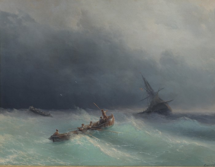 Storm at Sea by Ivan Aivazovsky
