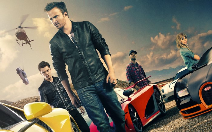 Need for Speed Movie Poster with Aaron Paul