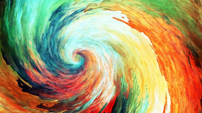 Abstract swirling colors