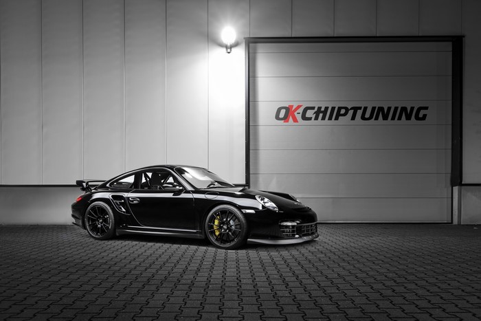 Black Porsche 911 GT2 by OK-Chiptuning