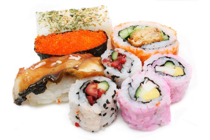 Assortment of Sushi and Rolls