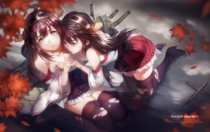 Haruna and Kongou from Kantai Collection