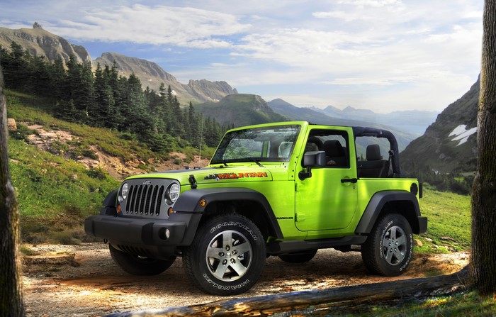 2012 Jeep Wrangler Mountain Edition in a mountain landscape