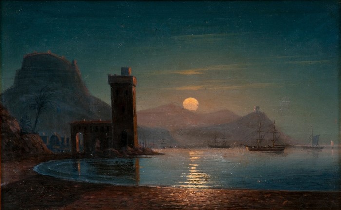 Moonlight Reflecting on Water by Ivan Aivazovsky