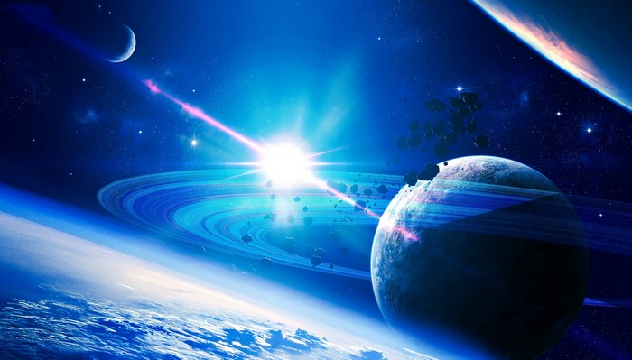 Planets and Asteroids in a Starry Nebula