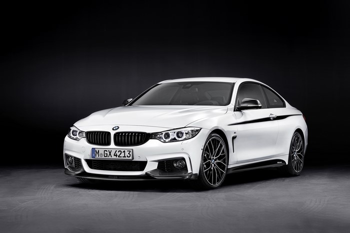 White BMW 4 Series F32 Coupe