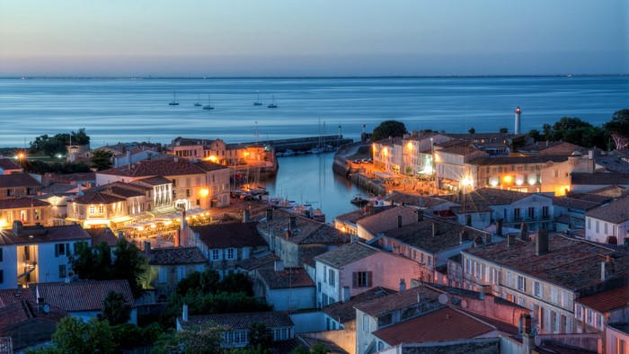 Saint Martin de Re, France at Dusk