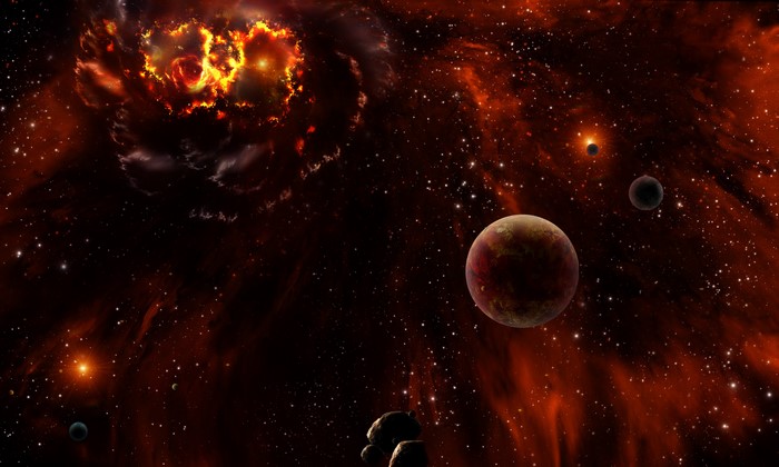 Planets and Nebulae in Space
