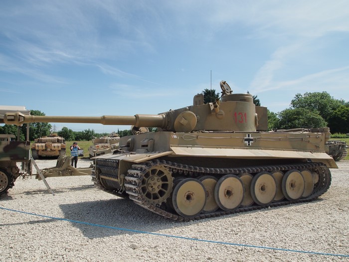 Tiger Tank with German Cross and Number 131