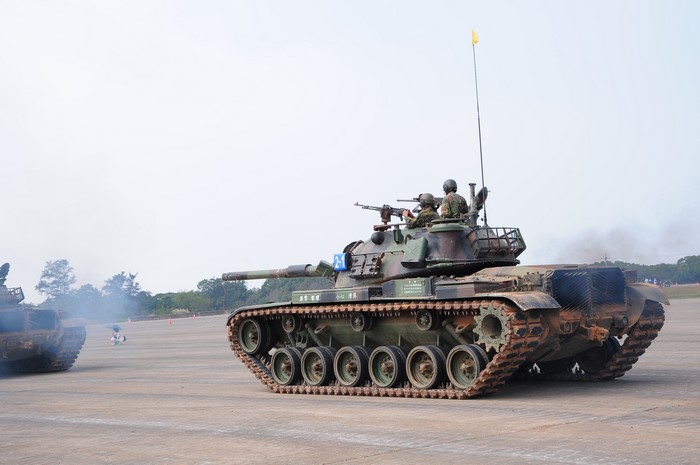 CM-11 Brave Tiger tank with soldiers