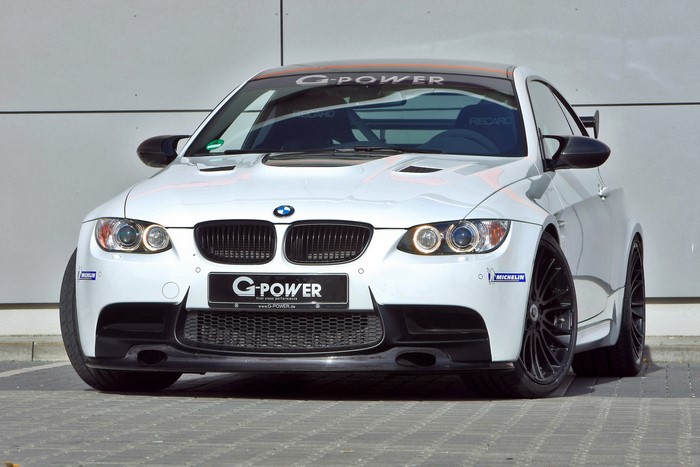 White G-Power M3 V8 SK (BMW M3 E92) front view