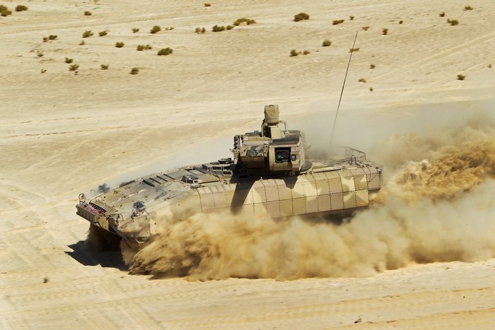 German IFV in sand