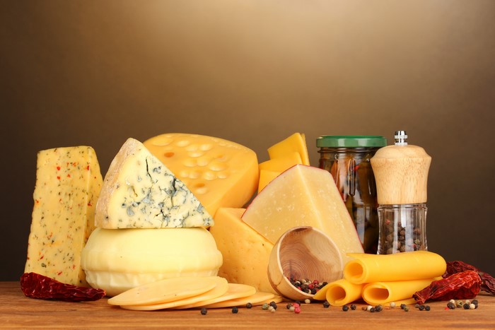 Assortment of Cheeses and Spices