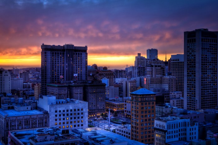 San Francisco Skyline at Sunset