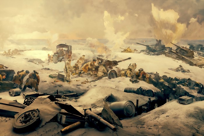 4K Battle of Stalingrad War Pictorial Art
