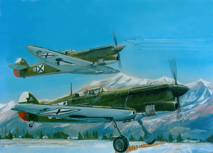 B-135 Czechoslovakia Airplanes Painting Art