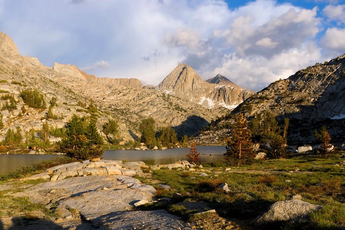 Mountain lake landscape in the USA
