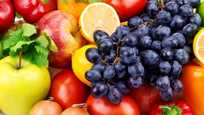 Assortment of Fruits and Vegetables