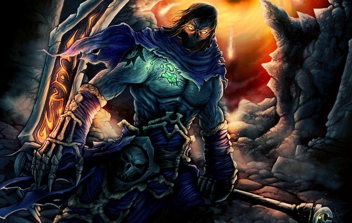Death from Darksiders II holding a scythe