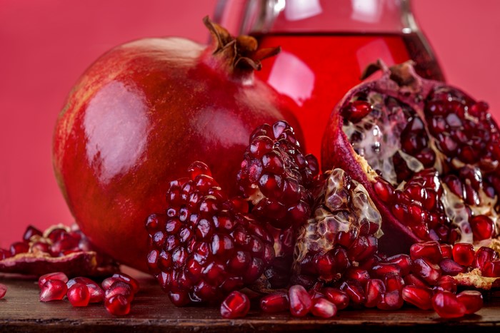 4K Pomegranate Closeup