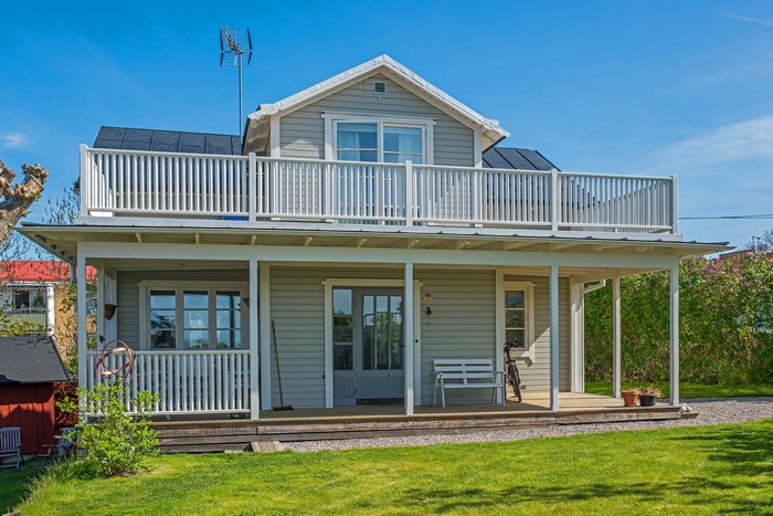 House with balcony in Vaxholm, Sweden