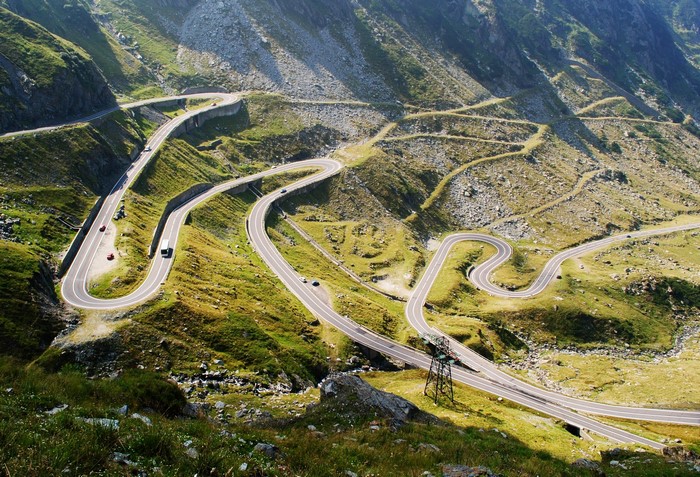 Transfagarasan Road in the Carpathian Mountains, Romania