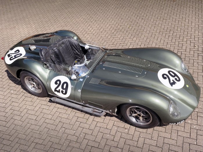 1957 Lister Knobbly Sports car with number 29