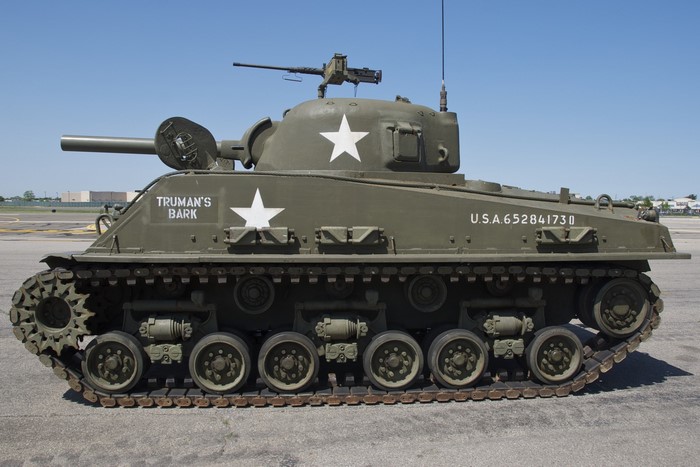 M4 Sherman tank named "Truman's Bark"
