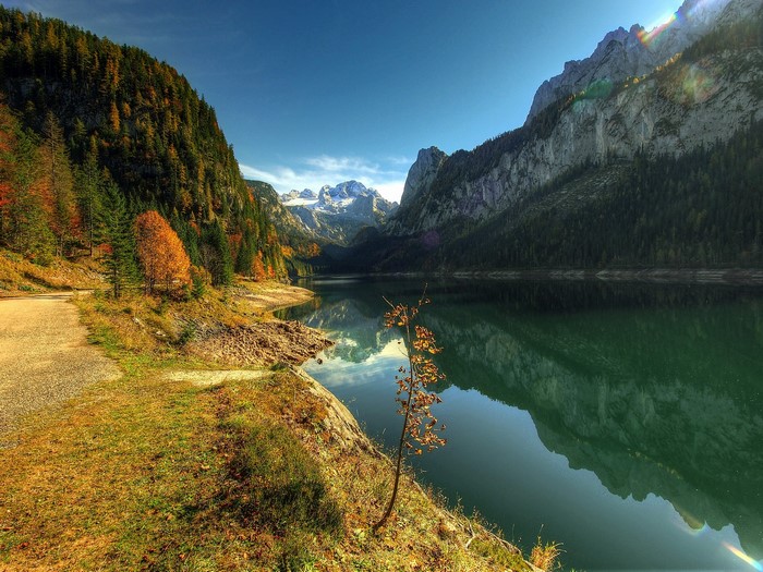 Gosausee Lake and Mountains in Austria