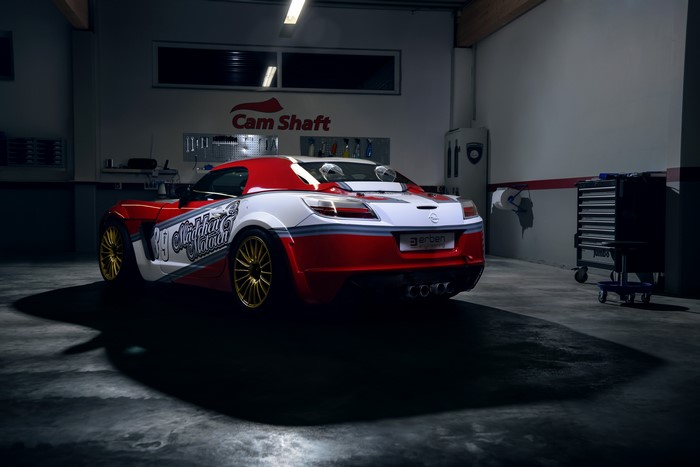 4K Opel GT (Maedchen and Motoren) Tuning Back View