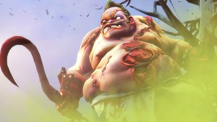 Pudge from DOTA 2 with a hook