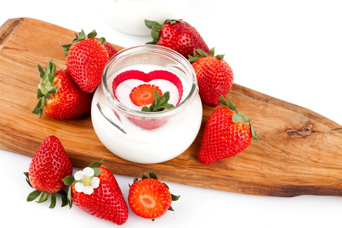 Strawberries and Yogurt Dessert