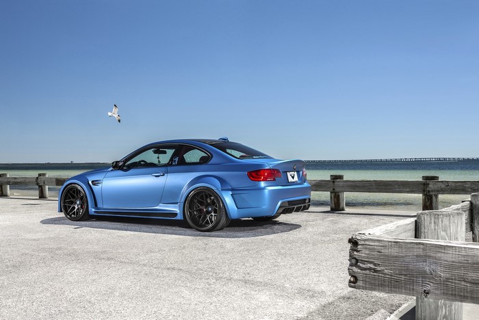 Light Blue BMW M3 GTRS3 Widebody by Vorsteiner