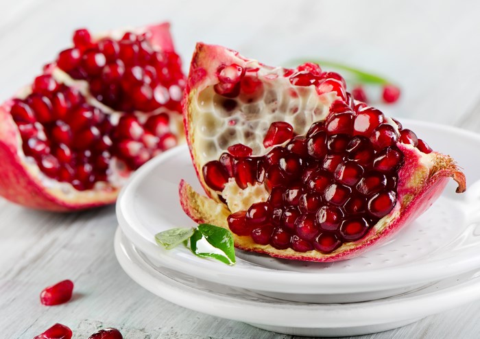 Pomegranate on a Plate