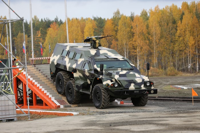 SBA-60K2 Bulat on KAMAZ-5350 military vehicle