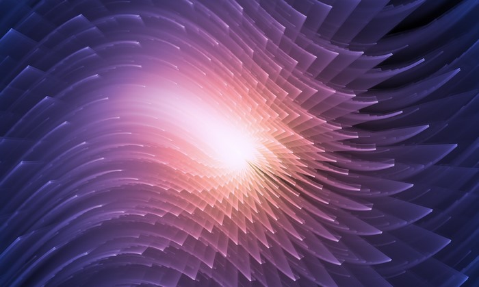 Abstract swirling light pattern