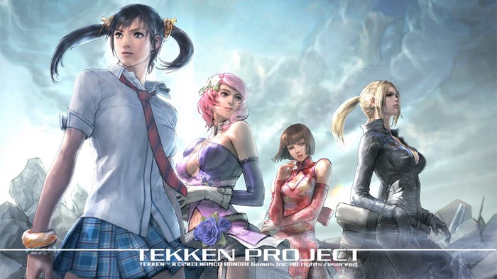 Tekken Project featuring Nina Williams, Anna Williams, Alisa Boskonovitch, and Ling Xiaoyu