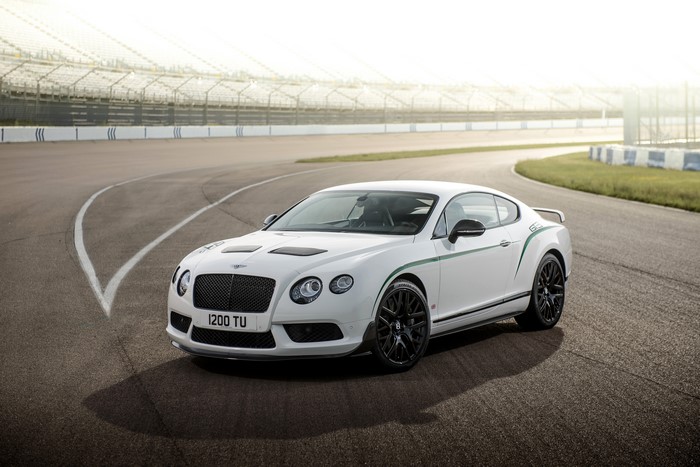 Bentley Continental GT3-R on a Racetrack
