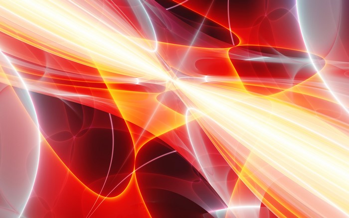 Abstract Red and Yellow Light Streaks