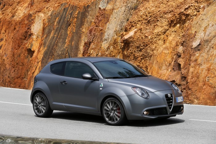 Grey Alfa Romeo MiTo QV driving on a road