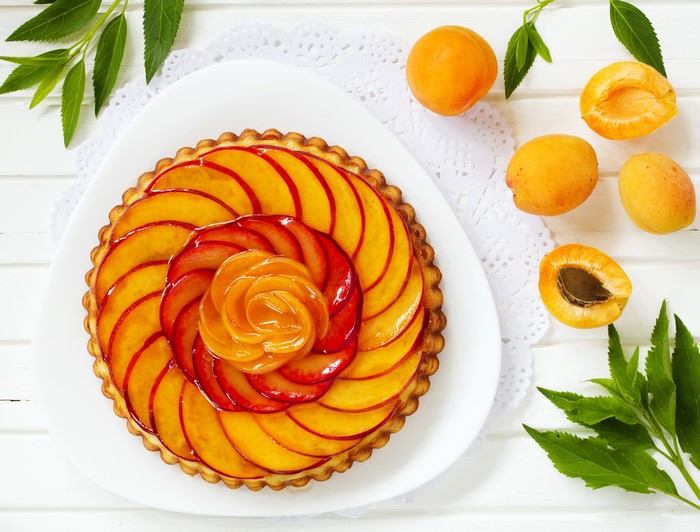 Apricot and Peach Tart