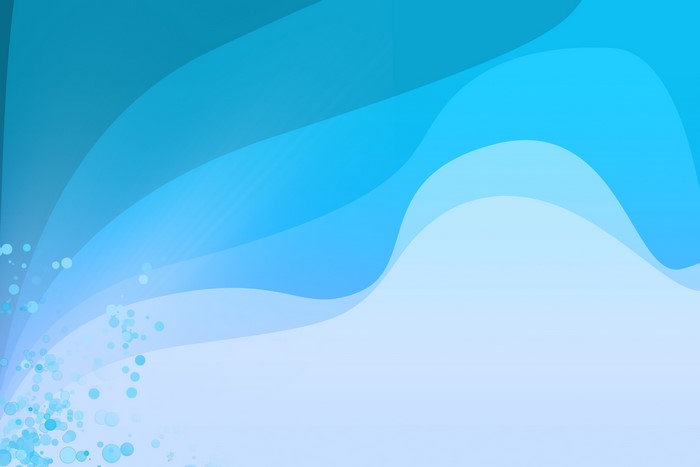 Abstract blue waves with bubbles