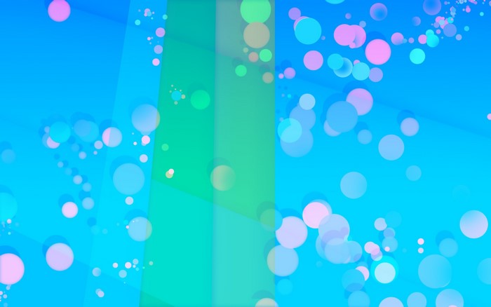 Abstract blue and green background with bokeh effect