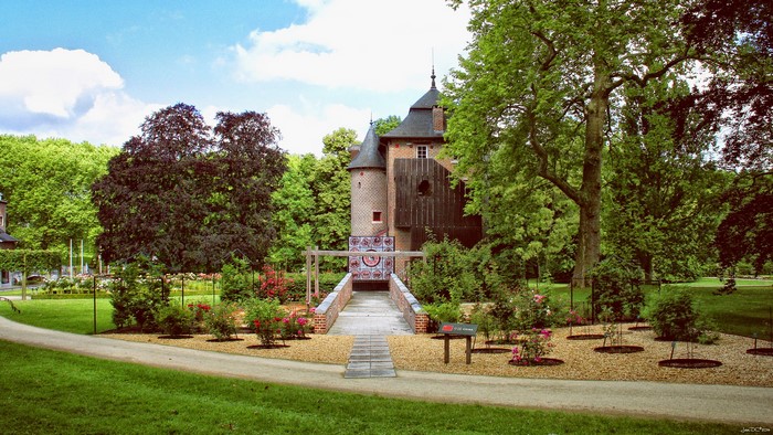 Castle and gardens in Belgium